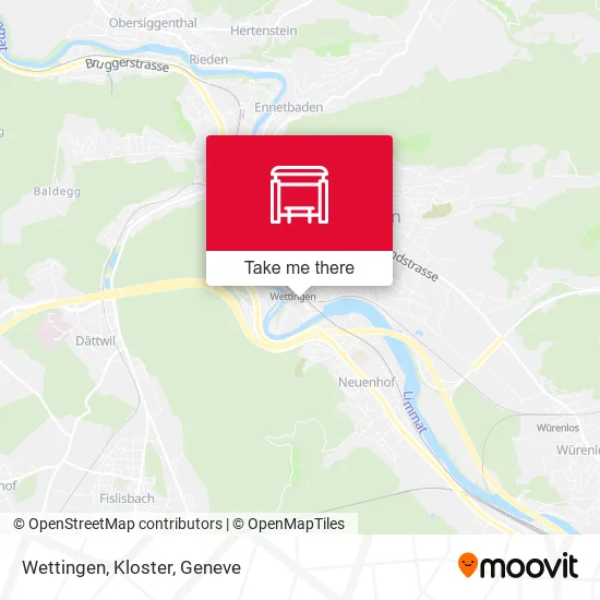 Wettingen, Kloster map