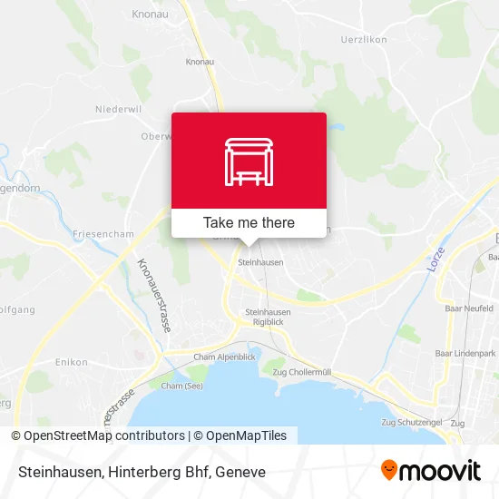 Steinhausen, Hinterberg Bhf map