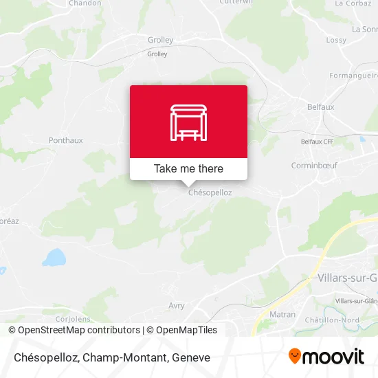 Chésopelloz, Champ-Montant map