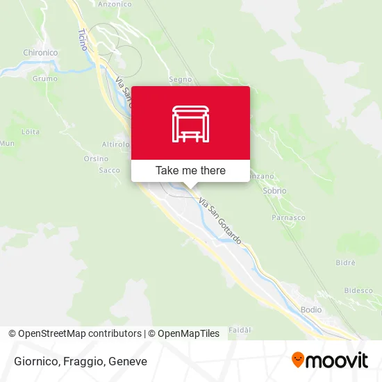 Giornico, Fraggio map