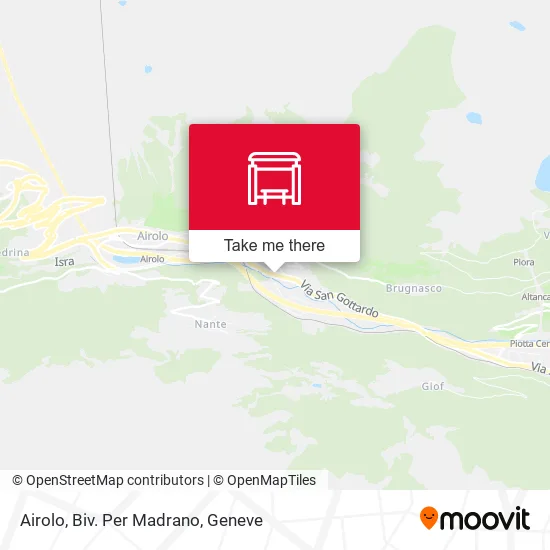 Airolo, Biv. Per Madrano map