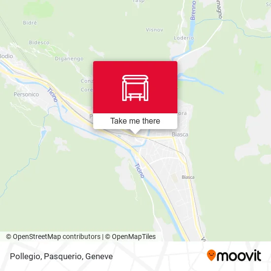 Pollegio, Pasquerio map