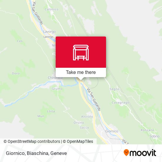 Giornico, Biaschina map