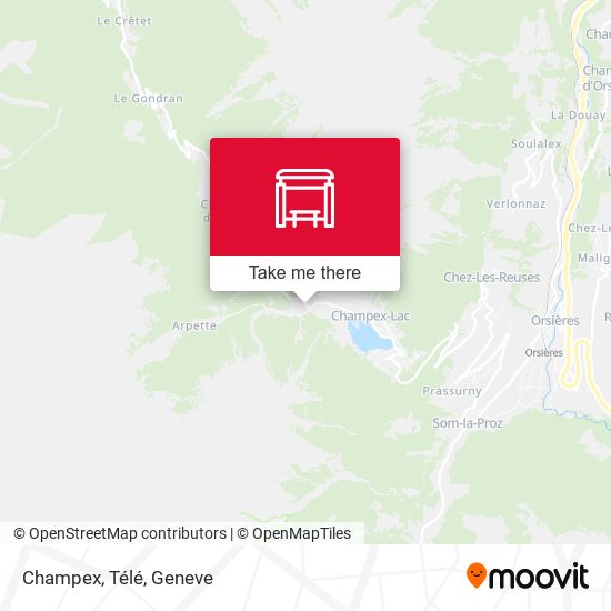 Champex, Télé map