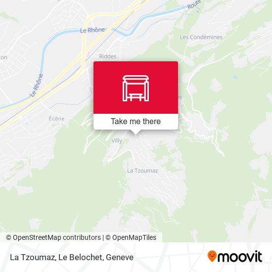 La Tzoumaz, Le Belochet map