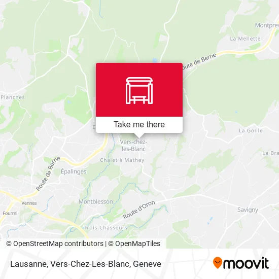 Lausanne, Vers-Chez-Les-Blanc map