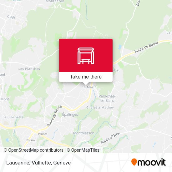 Lausanne, Vulliette map