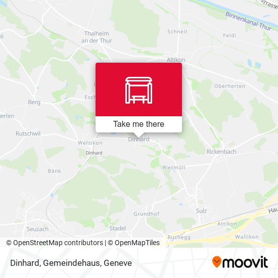Dinhard, Gemeindehaus map