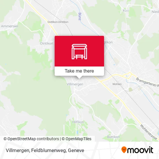 Villmergen, Feldblumenweg map