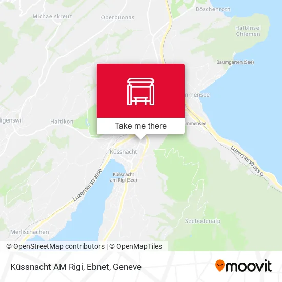 Küssnacht AM Rigi, Ebnet map