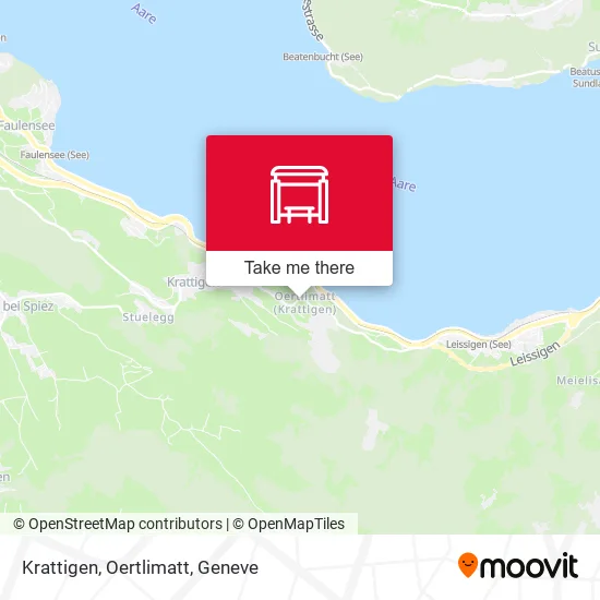 Krattigen, Oertlimatt map