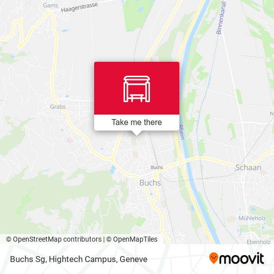 Buchs Sg, Hightech Campus map