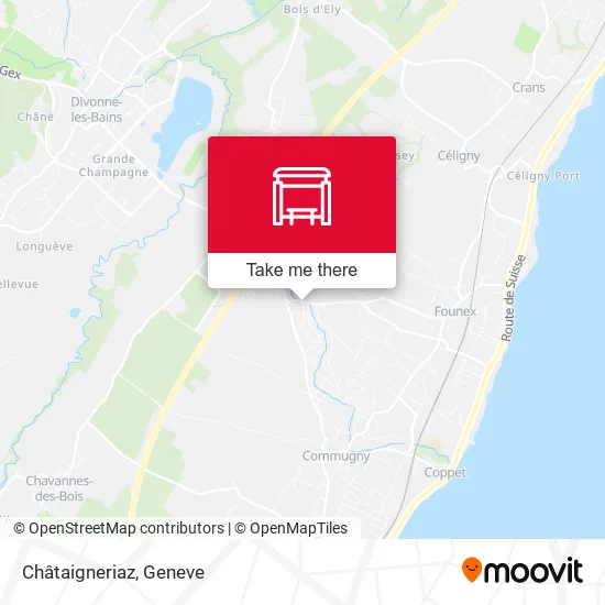 Châtaigneriaz map