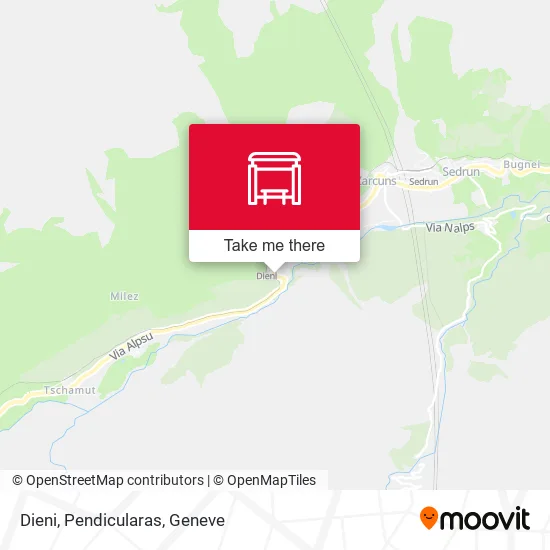Dieni, Pendicularas map