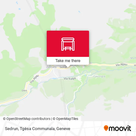 Sedrun, Tgèsa Communala map