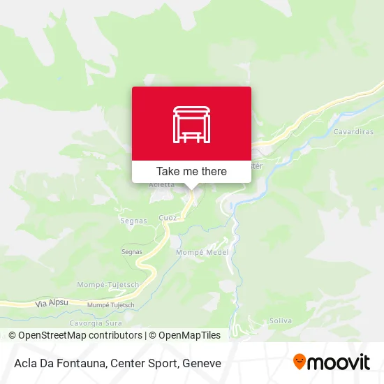 Acla Da Fontauna, Center Sport map