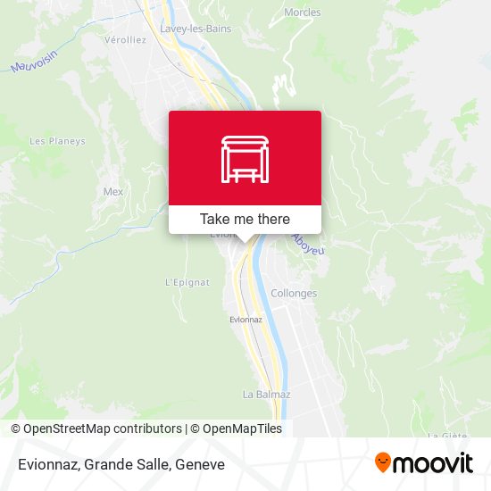 Evionnaz, Grande Salle map