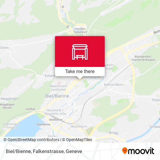 Biel/Bienne, Falkenstrasse plan