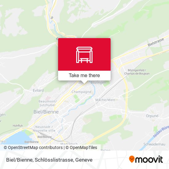 Biel/Bienne, Schlösslistrasse map