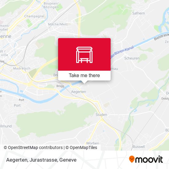 Aegerten, Jurastrasse map