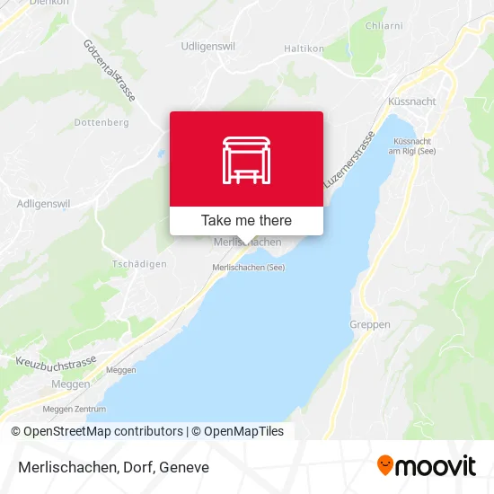 Merlischachen, Dorf map