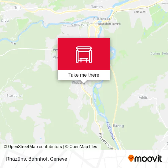Rhäzüns, Bahnhof map