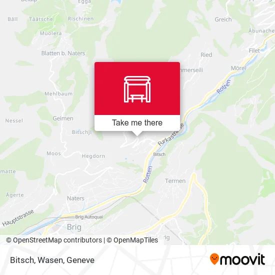 Bitsch, Wasen map