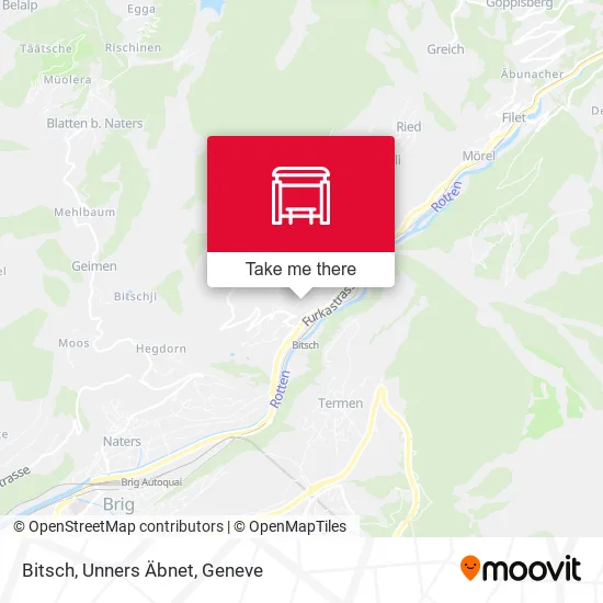 Bitsch, Unners Äbnet map