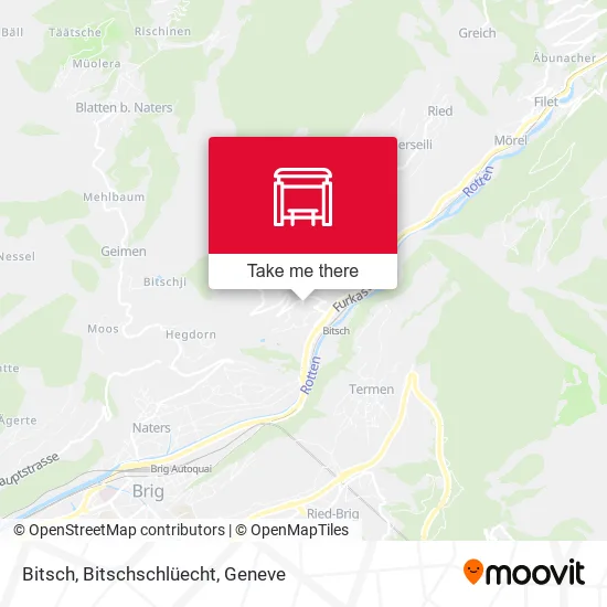 Bitsch, Bitschschlüecht map