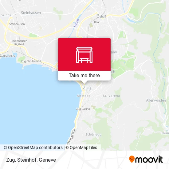 Zug, Steinhof map