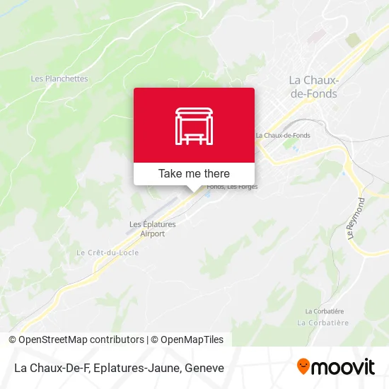 La Chaux-De-F, Eplatures-Jaune map