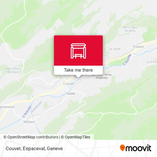 Couvet, Espaceval map