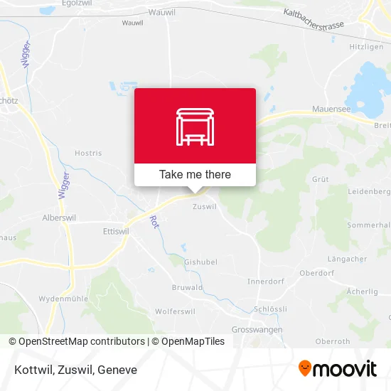 Kottwil, Zuswil map