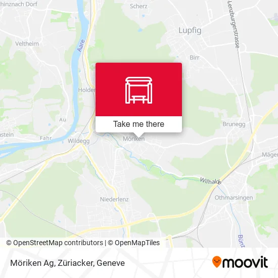 Möriken Ag, Züriacker map