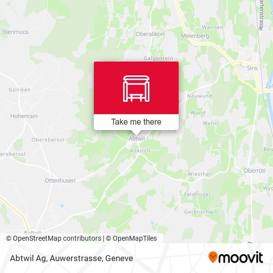 Abtwil Ag, Auwerstrasse map