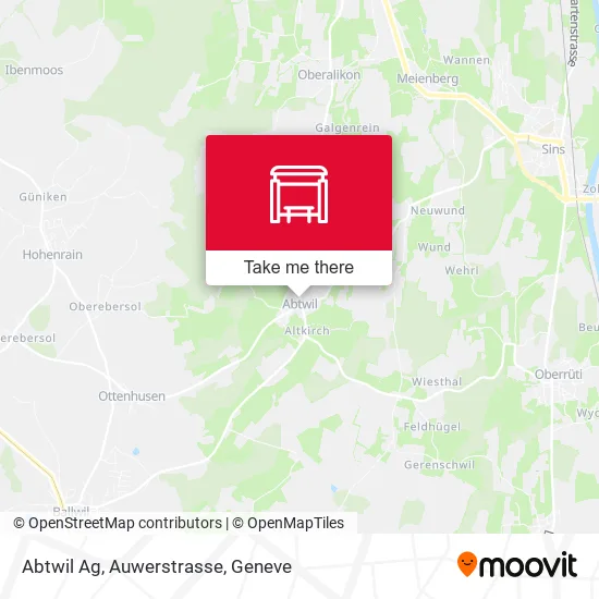 Abtwil Ag, Auwerstrasse map