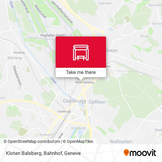 Kloten Balsberg, Bahnhof map