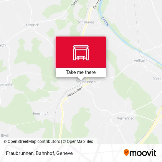 Fraubrunnen, Bahnhof map
