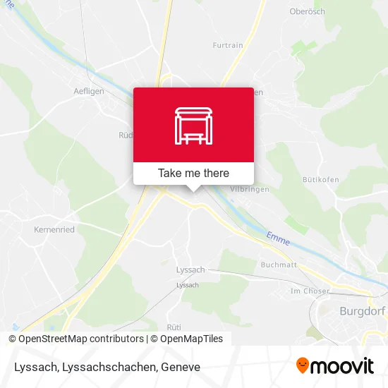 Lyssach, Lyssachschachen map
