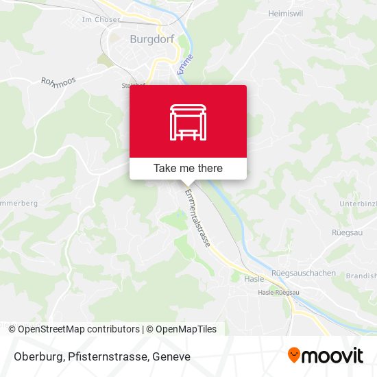 Oberburg, Pfisternstrasse map