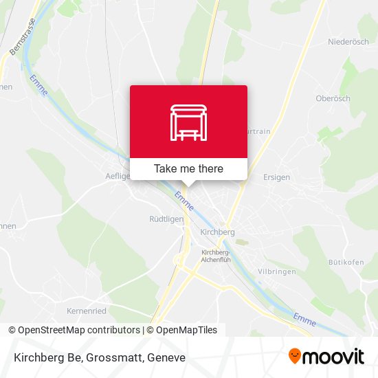Kirchberg Be, Grossmatt map