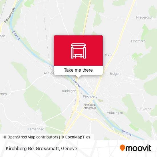 Kirchberg Be, Grossmatt map