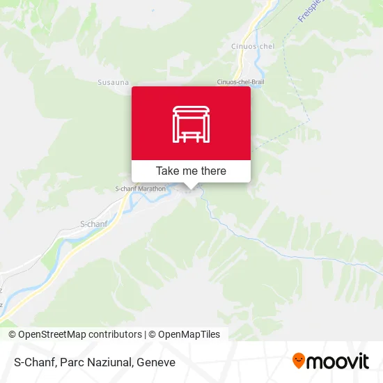 S-Chanf, Parc Naziunal map