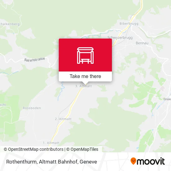 Rothenthurm, Altmatt Bahnhof map