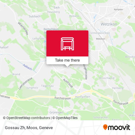 Gossau Zh, Moos map