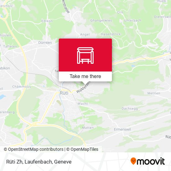 Rüti Zh, Laufenbach map