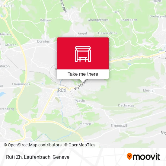 Rüti Zh, Laufenbach map