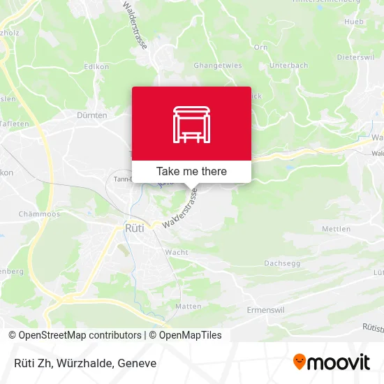 Rüti Zh, Würzhalde map