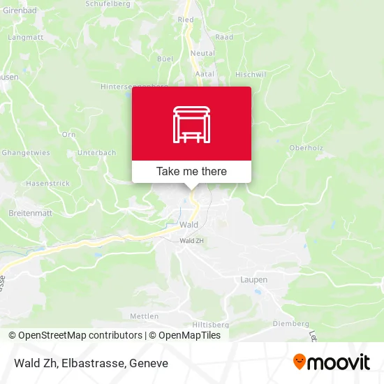 Wald Zh, Elbastrasse map