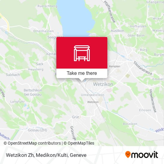 Wetzikon Zh, Medikon/Kulti map